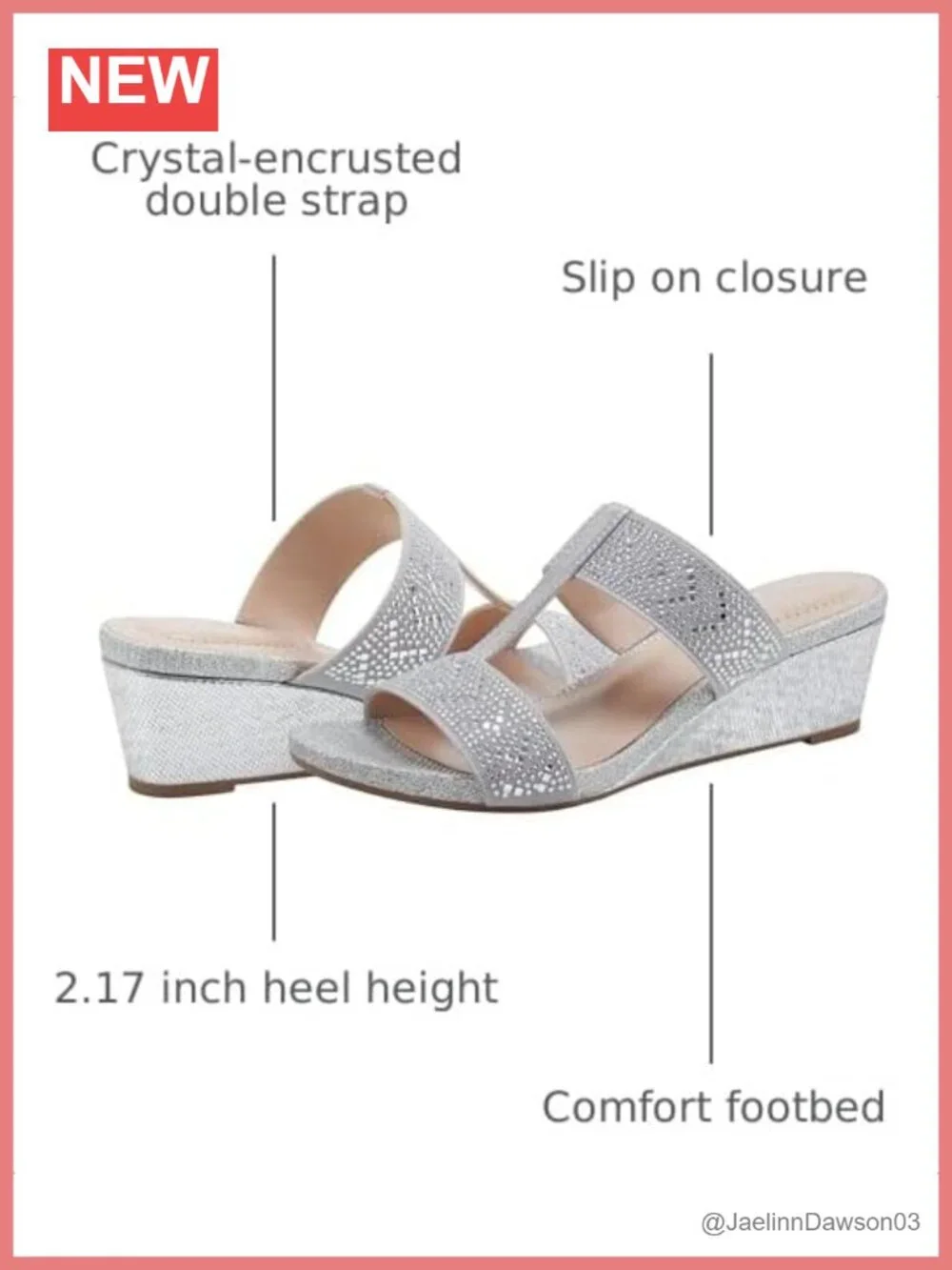 Womens Wedge Sandals Slingback Slip-On PU Lace